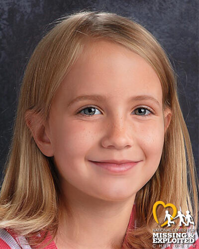 Solenne Grimes, photo age progressed to 7 years