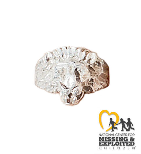 Silver ring with a lion's head - Artist Rendering